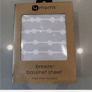4moms Grey Beads Bassinet Sheet NWT